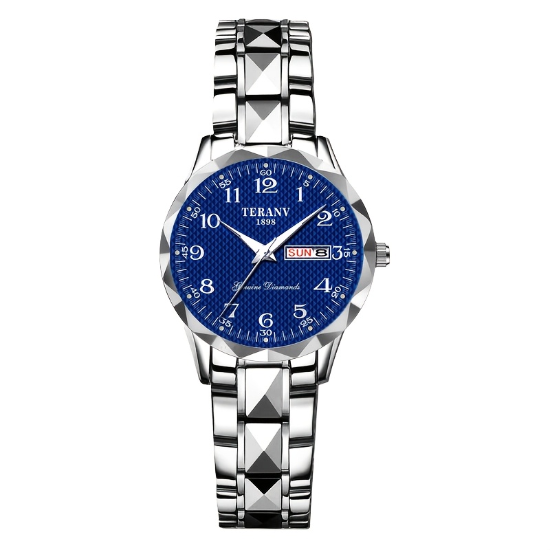 Rectangular Digital Dial Alloy Watch with Women's Strap